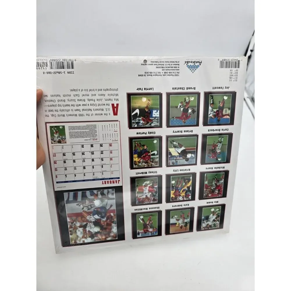 Vintage Women's US Soccer Team 2001 Millennium Y2K Calendar SEALED